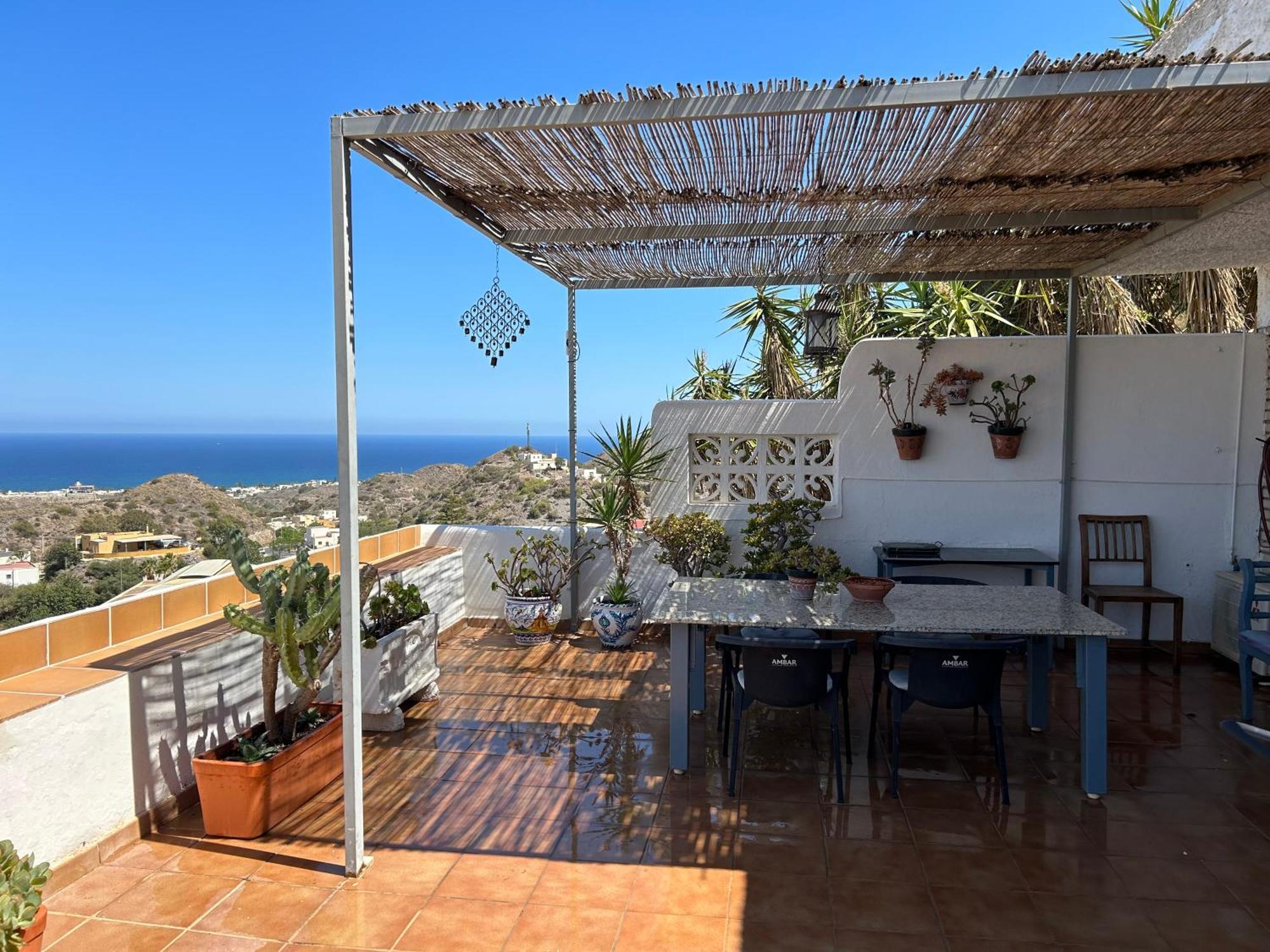 Apartment With A Great Terrace, Sea And Land Views Mojácar Exterior foto