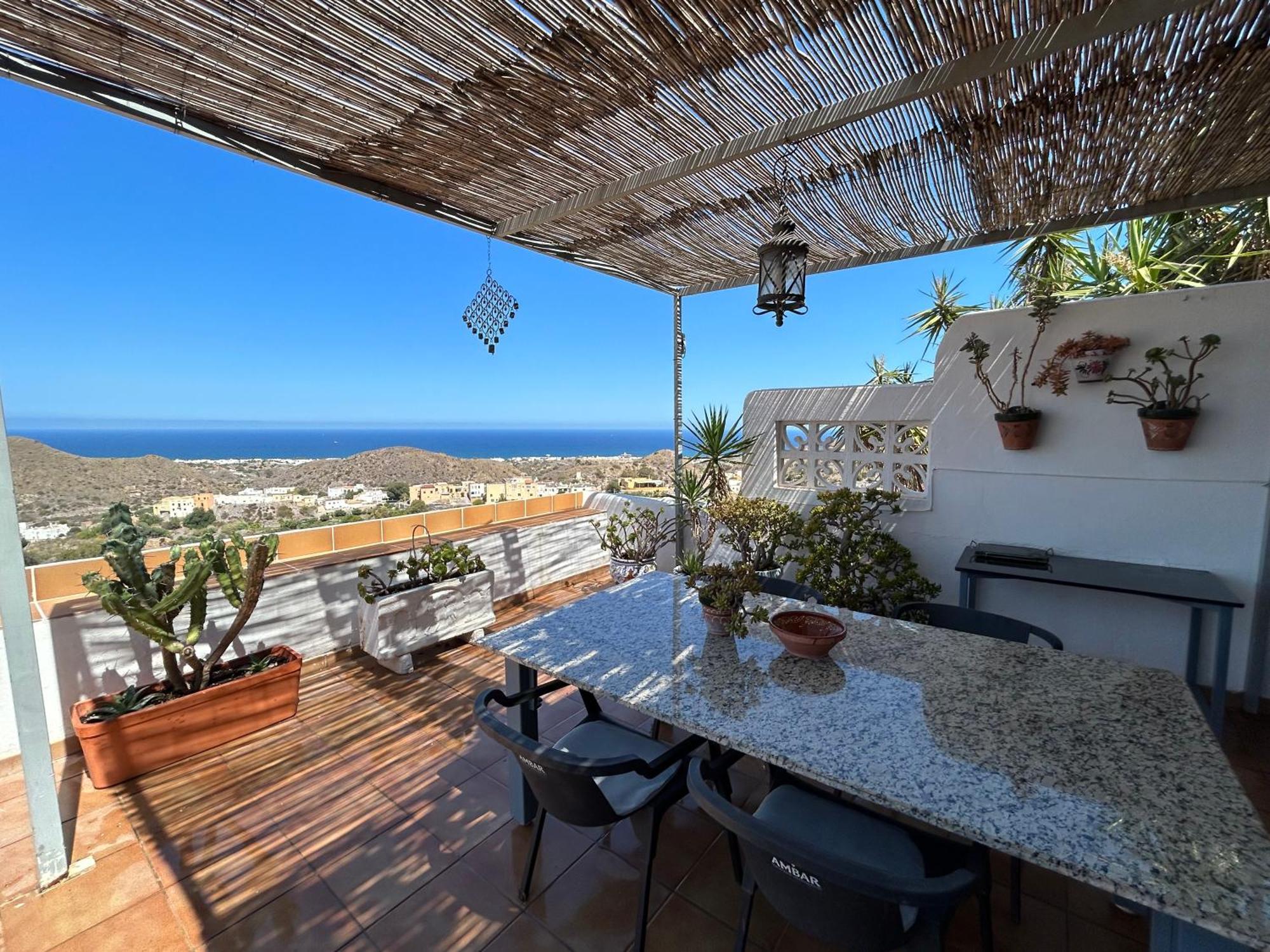 Apartment With A Great Terrace, Sea And Land Views Mojácar Exterior foto