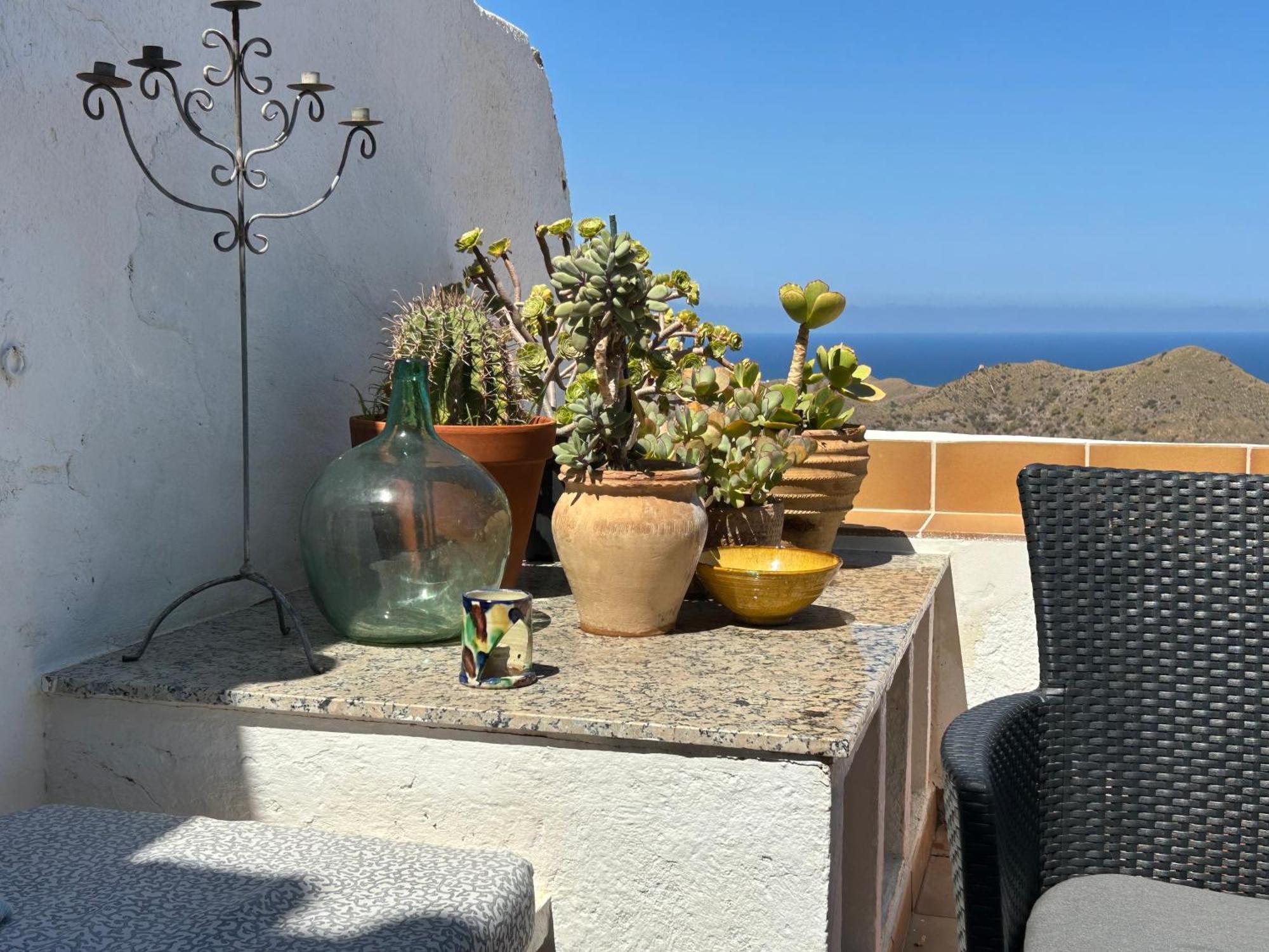Apartment With A Great Terrace, Sea And Land Views Mojácar Exterior foto