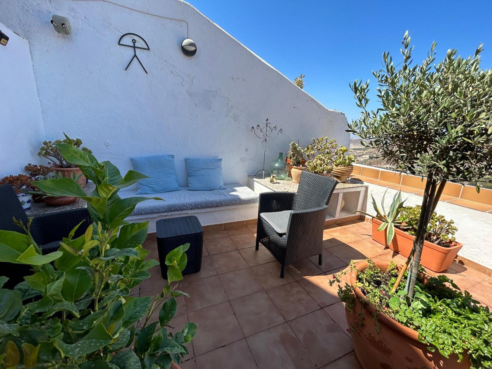 Apartment With A Great Terrace, Sea And Land Views Mojácar Exterior foto