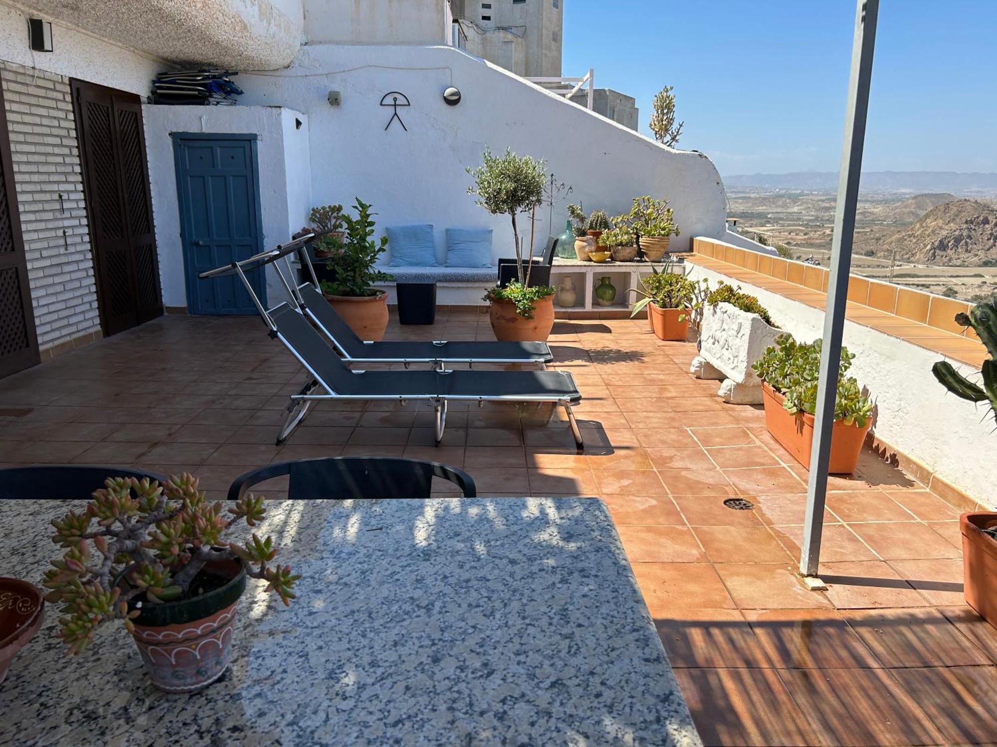 Apartment With A Great Terrace, Sea And Land Views Mojácar Exterior foto